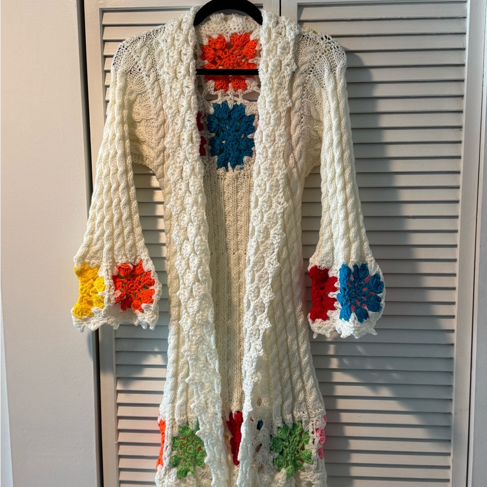 Colorful Crochet Knit Dress - Picture 2 of 8